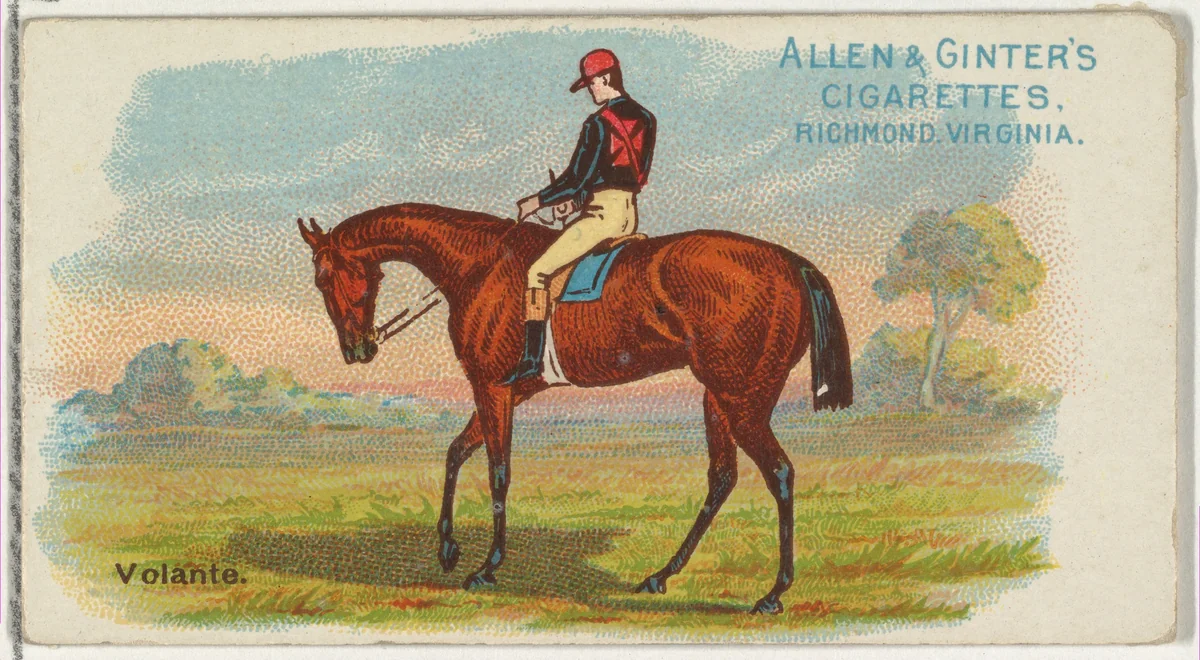 Volante, from The World's Racers series (N32) for Allen & Ginter Cigarettes by Allen & Ginter, print, 1888