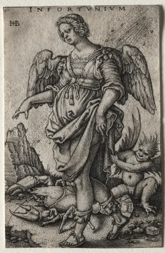 Misfortune by Hans Sebald Beham, print, 1536-1546