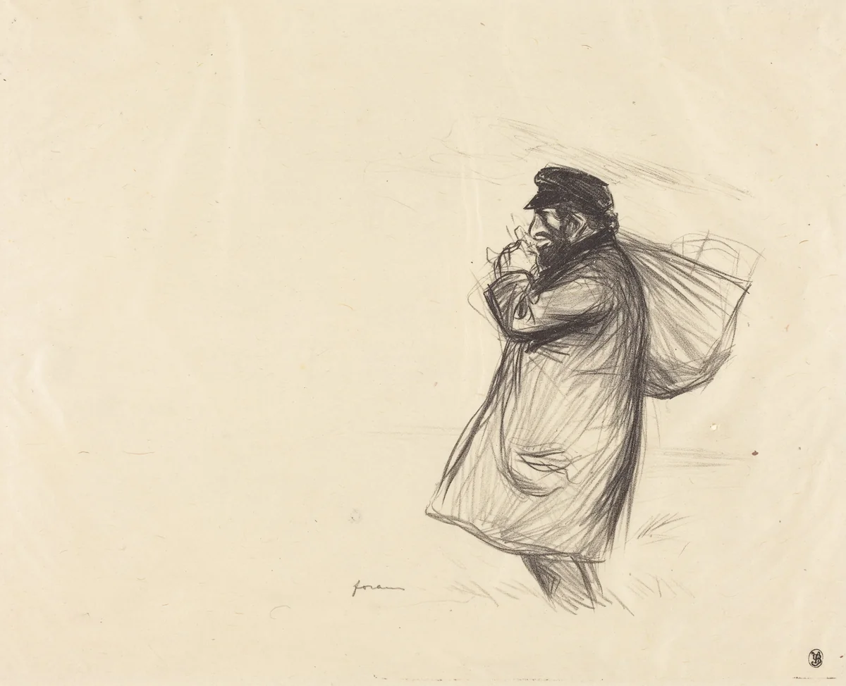 Le colporteur juif (The Jewish Peddler) by Jean-Louis Forain, print, 1895-1905
