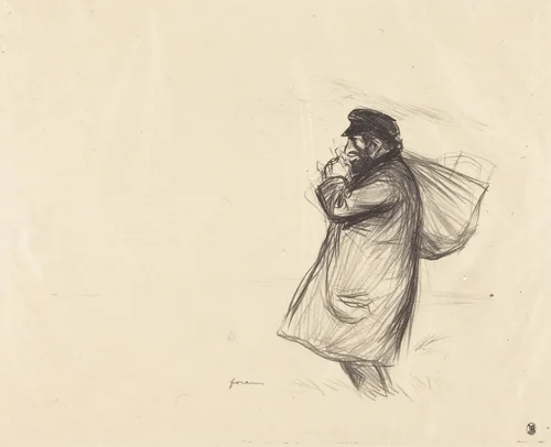 Le colporteur juif (The Jewish Peddler) by Jean-Louis Forain, print, 1895-1905