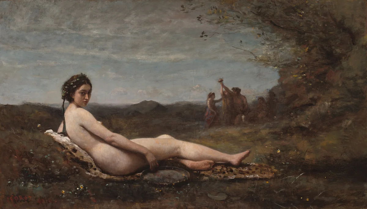 The Repose by Jean-Baptiste-Camille Corot, painting, 1860-1870