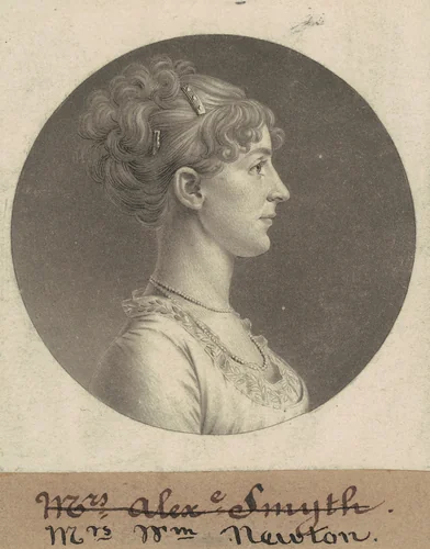 Jane Barr Stuart Newton by Charles B. J. Févret de Saint-Mémin, print, 1805
