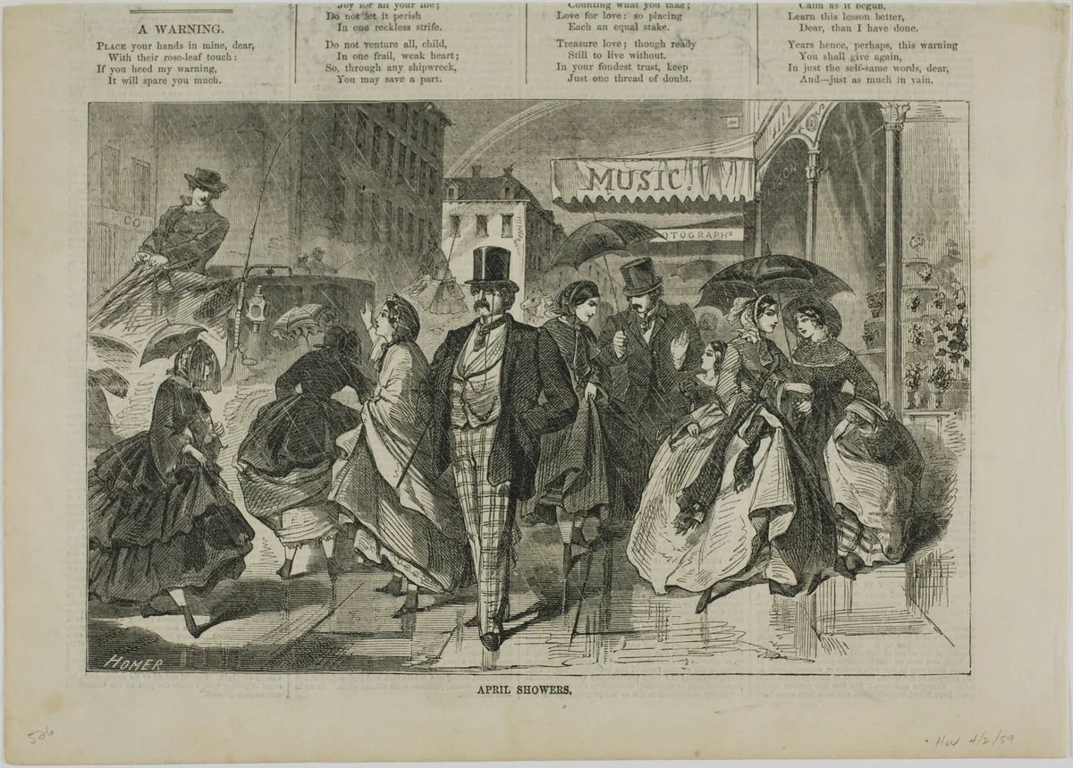 April Showers by Winslow Homer, print, 1859