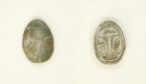 Scarab: Floral Motif by Egyptian, other, -1650--1295