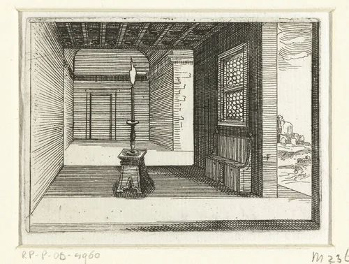 Brandende kaars by Jacques Callot, print, 1621-1635