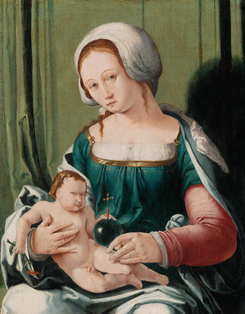 Maria met kind by Unknown, painting, 1530