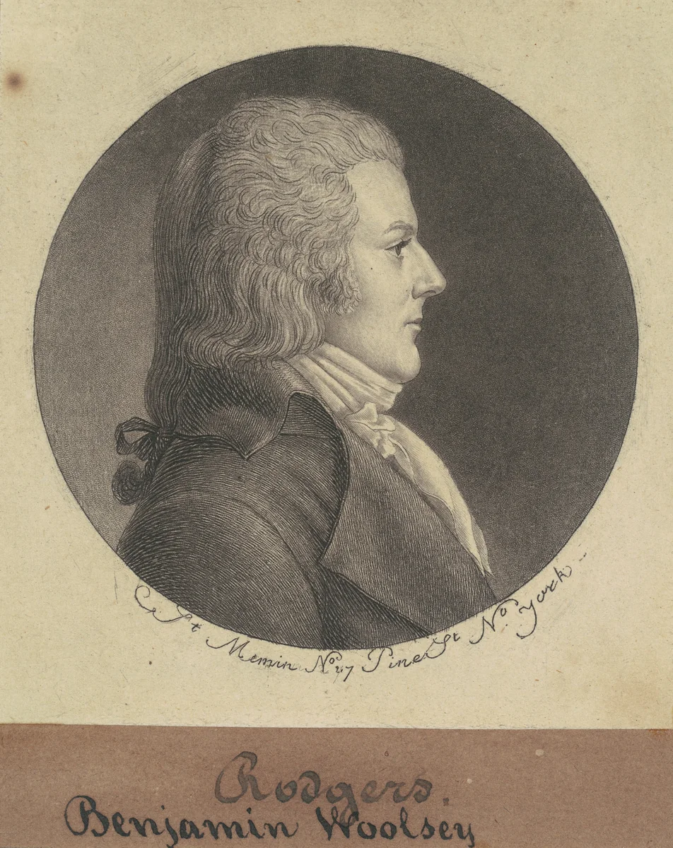 Benjamin Woolsey Rogers by Charles B. J. Févret de Saint-Mémin, print, 1796-1797