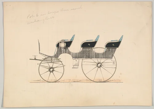 Excursion Wagon by Brewster & Co., print, 1850-1870