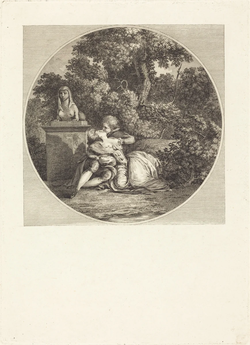 The Grove by Nicolas Lavreince, print, 1700-1799