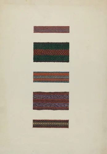 Shaker Rug Bindings by Ingrid Selmer-Larsen, index of american design, 1935-1942