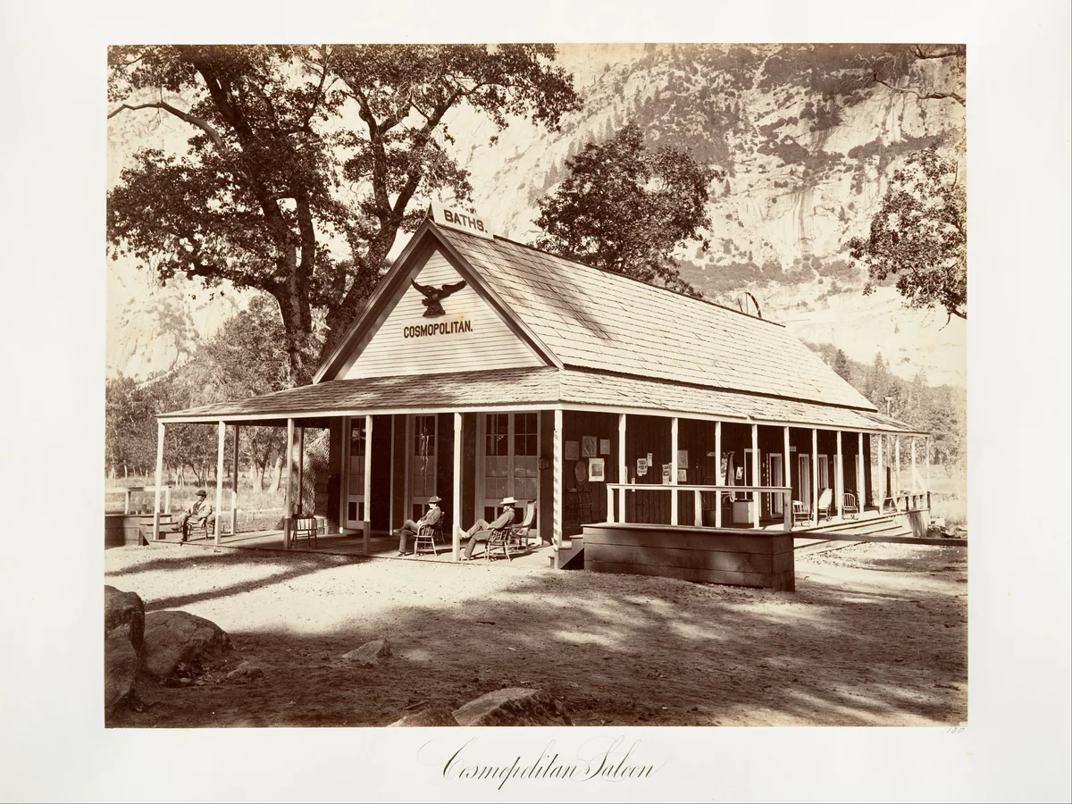 Cosmopolitan Saloon by Carleton E. Watkins, photograph, 1870-1874