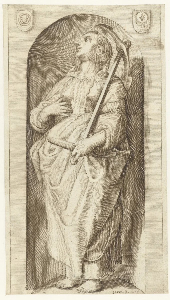 Hoop (Spes) by Jozua Breckerveld, drawing, 1658