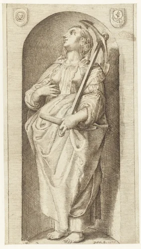 Hoop (Spes) by Jozua Breckerveld, drawing, 1658