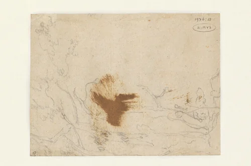 Schets van bomen by Jan Both, drawing, 1628-1652