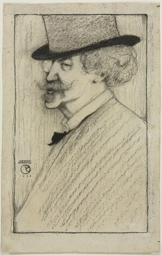 James McNeill Whistler by Ernest Haskell, drawing, 1898