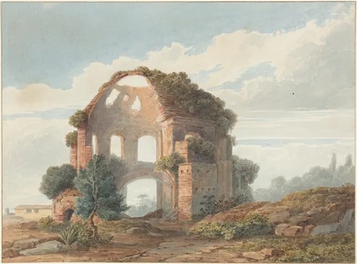 The Temple of Minerva Medica by French 18th Century, drawing, 1700-1799