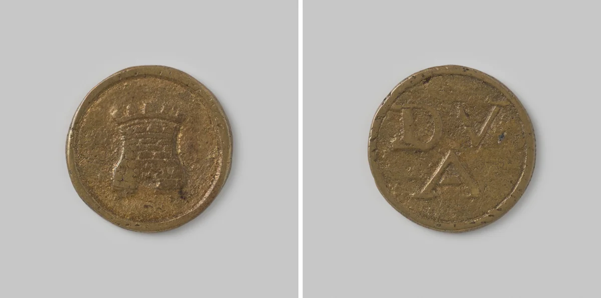 Armenpenning van de Diaconie te Alkmaar, klein model by Unknown, other, 1500-1800