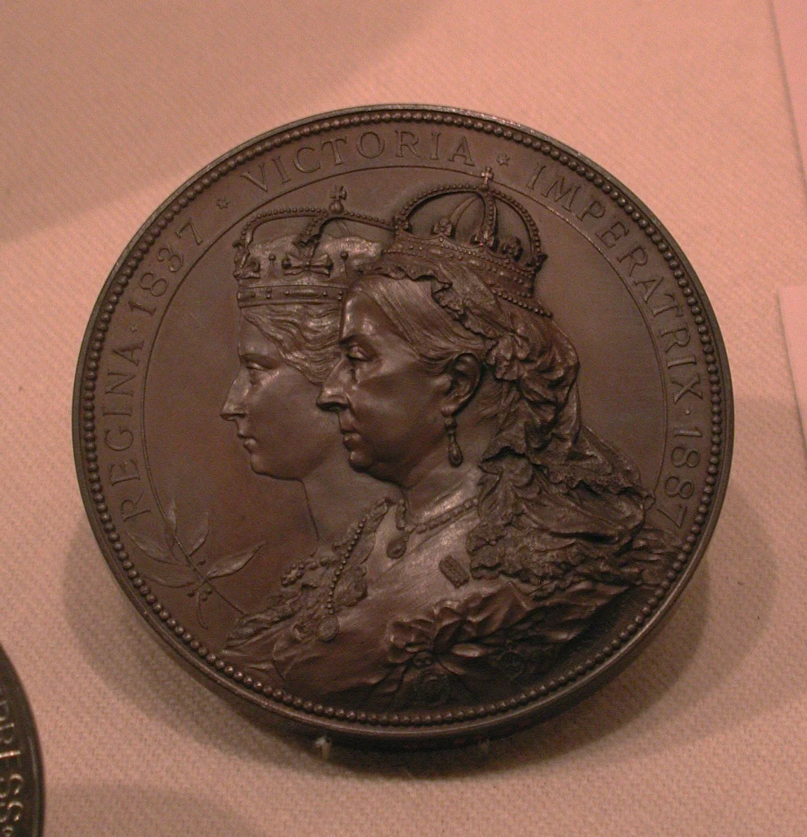 Struck for the City of London, to Commemorate Queen Victoria's Jubilee, 1887 by Anton Scharff, metalwork, 1887