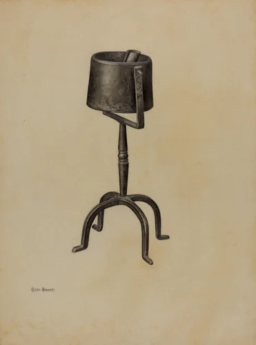 Pennsylvania Fat Lamp by Helen Hobart, index of american design, 1941