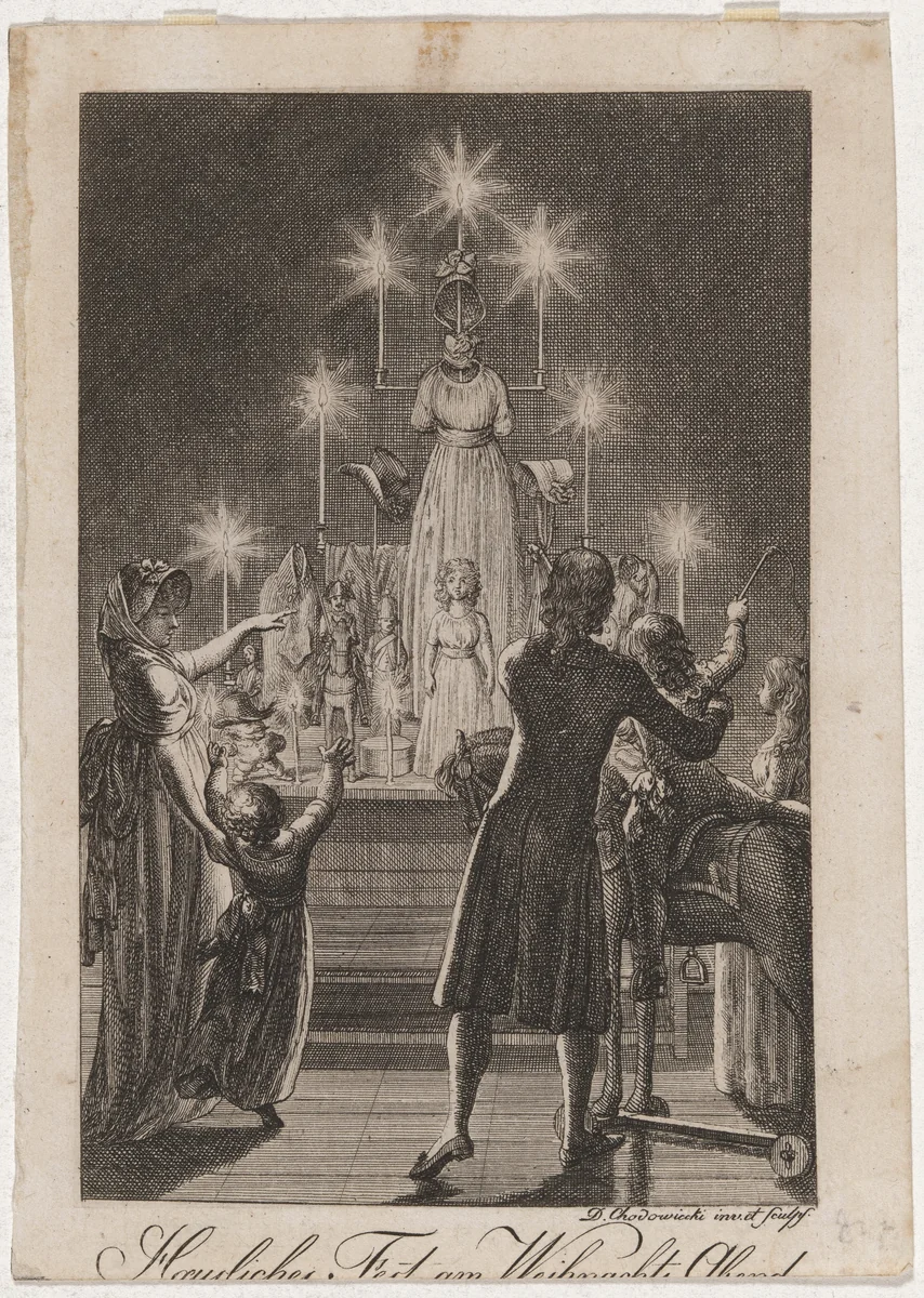 Das Weihnachtsfest by Daniel Nikolaus Chodowiecki, print, 1797