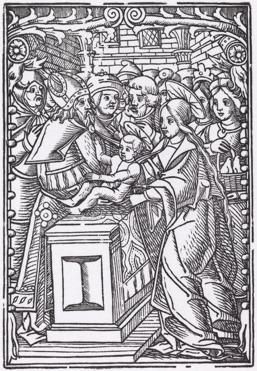 Presentation in the Temple by French 16th Century, print, 1500-1599