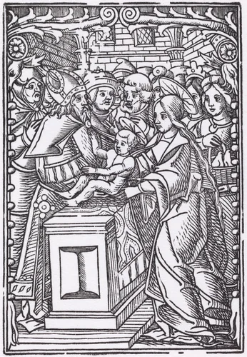 Presentation in the Temple by French 16th Century, print, 1500-1599