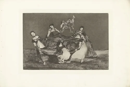 Vrouwelijke dwaasheid by Francisco de Goya, print, 1815-1820