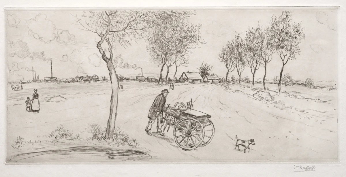 The Knifesharpener by Jean-François Raffaëlli, print, 1907