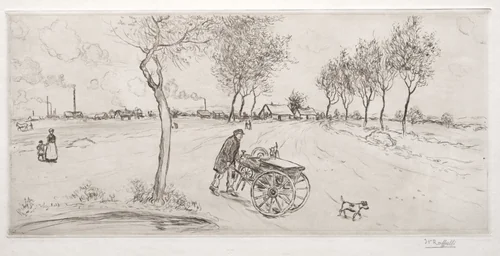 The Knifesharpener by Jean-François Raffaëlli, print, 1907