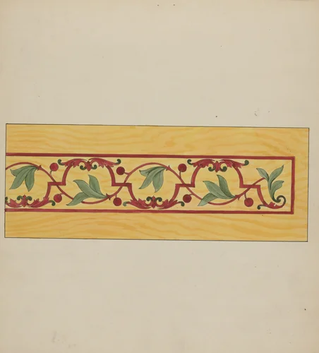 Decorative Panel from Rail Car Interior by Wellington Blewett, index of american design, 1936