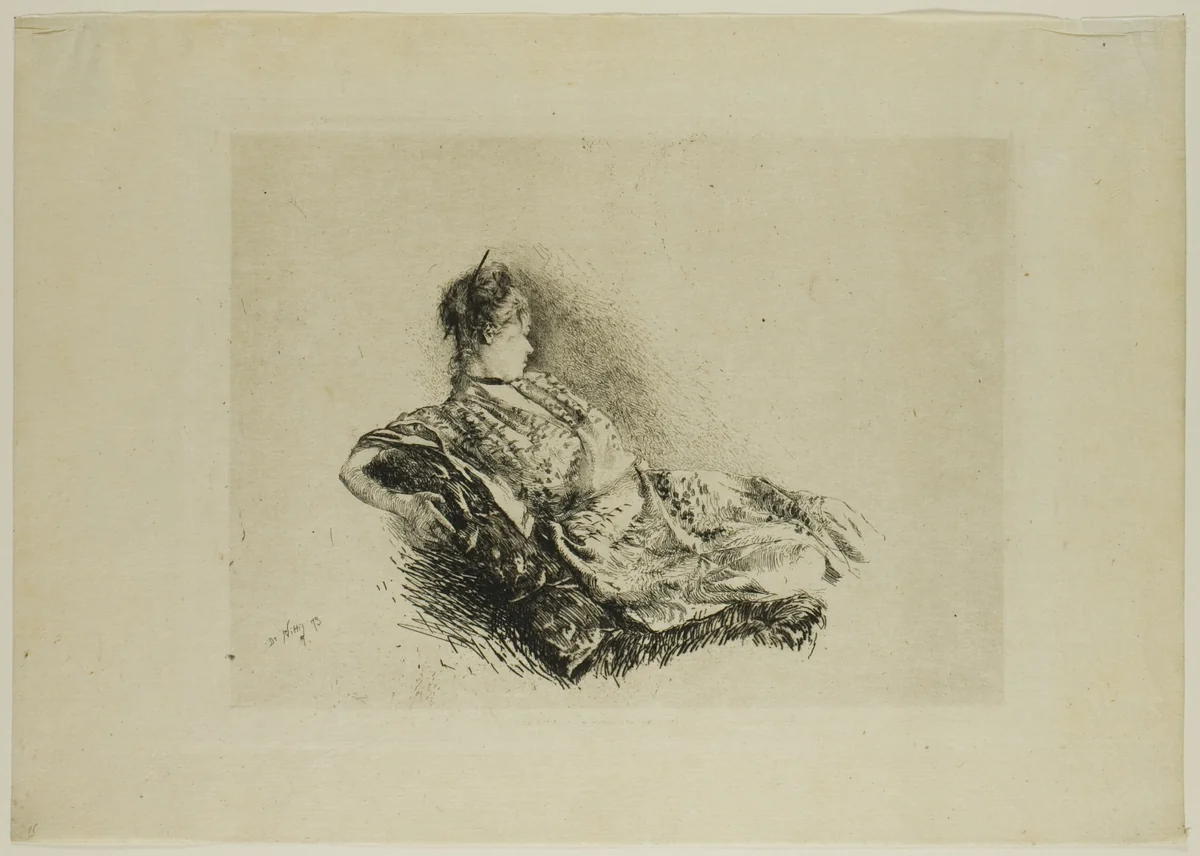 The Dancer Holoke-Go-Zen by Giuseppe de Nittis, print, 1873