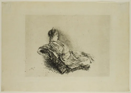 The Dancer Holoke-Go-Zen by Giuseppe de Nittis, print, 1873