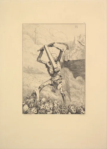 Dritte Zukunft from Eva und die Zukunft (Rad.-Werk III) by Max Klinger, print, 1898