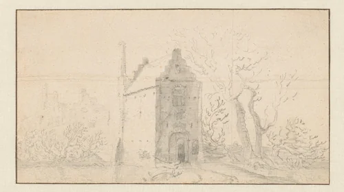 't Huys te Voorburg by Jan Abrahamsz. Beerstraten, drawing, 1600-1699