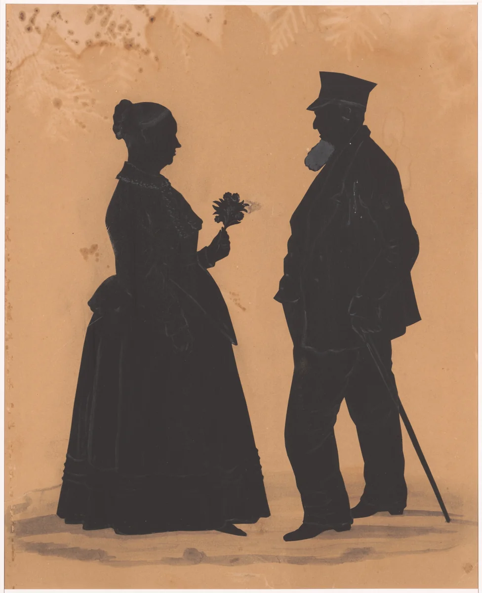 An old Man and Woman by anonymous, other, 1800-1900