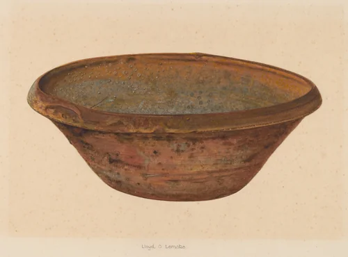 Bowl by Lloyd Charles Lemcke, index of american design, 1937