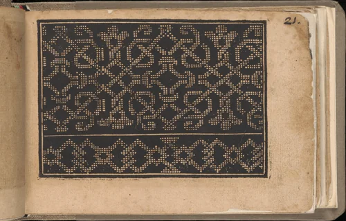 Schön newes Modelbuch (Page 21r) by Sigismundus Latomus, book, 1608