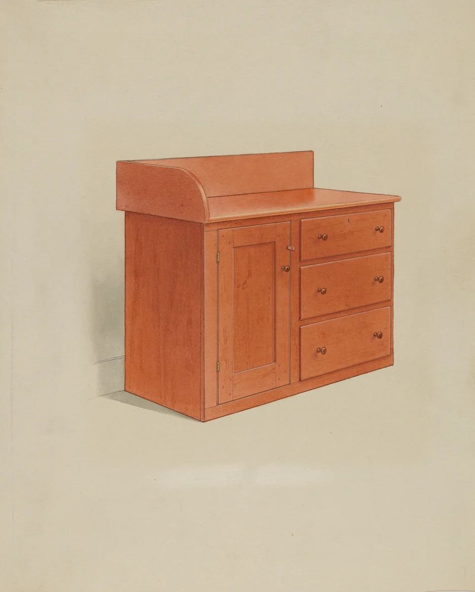Wash Chest by Alfred H. Smith, index of american design, 1935-1942