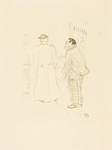 The First Vendor of Jourdan and Brown (Le premier vendeur de Jourdan et Brown) by Henri de Toulouse-Lautrec, print, 1897