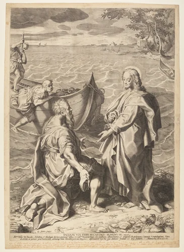 Calling of the Disciples Peter and Andrew by Aegidius Sadeler II, print, 1594