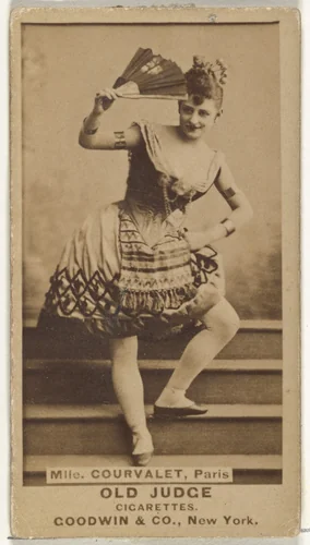 Mlle. Courvalet, Paris, from the Actors and Actresses series (N171) for Old Judge Cigarettes by Goodwin & Company, photograph, 1886-1890