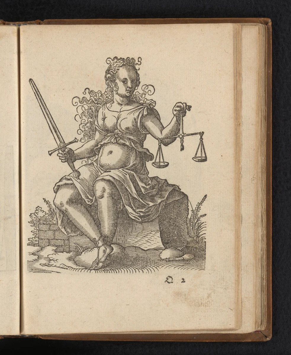 Justitia by Unknown, print, 1578