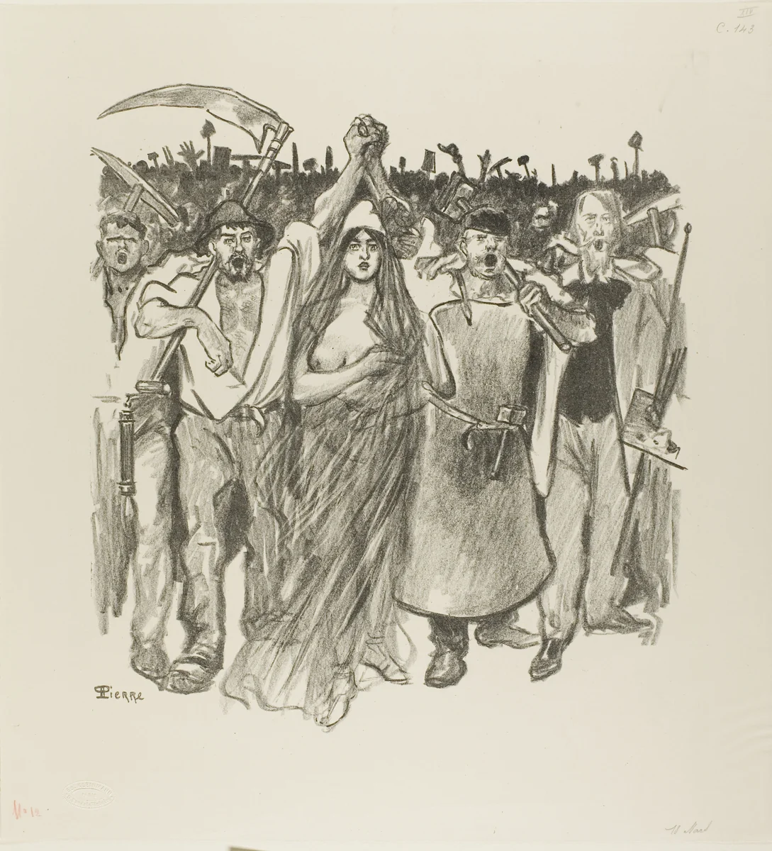 March 18 by Théophile Alexandre Steinlen, print, 1894