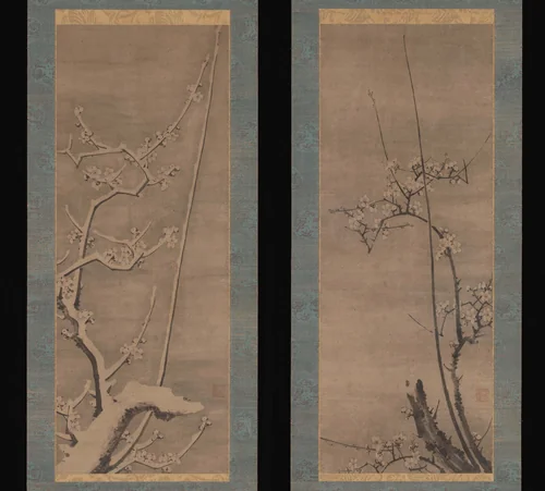 Ink Plum by Byōsen Myōshitsu, painting, 1400-1480