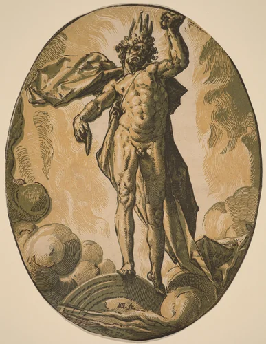 Aether by Hendrick Goltzius, print, 1588-1590
