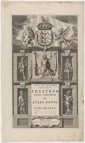 Title Page to Atlas Novus by William and JohnBlaev by Unknown 19th Century, print, 1646