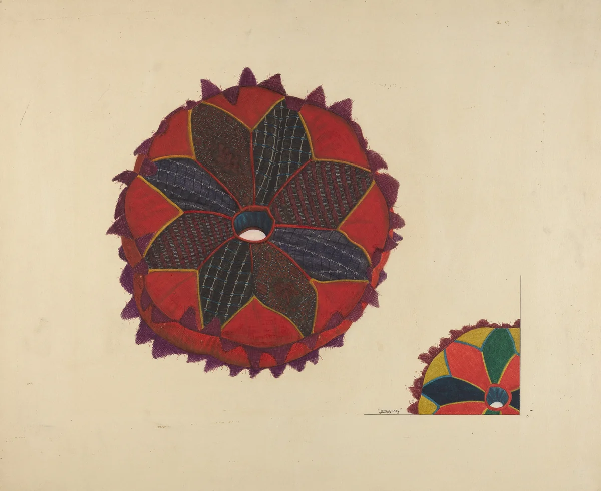 Head Pad by John Wilkes, index of american design, 1937