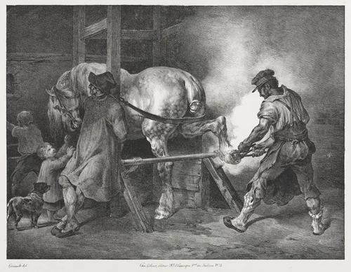 The Flemish Blacksmith by Théodore Géricault, print, 1822
