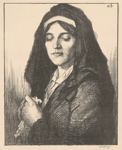 The Widow by William Strang, print