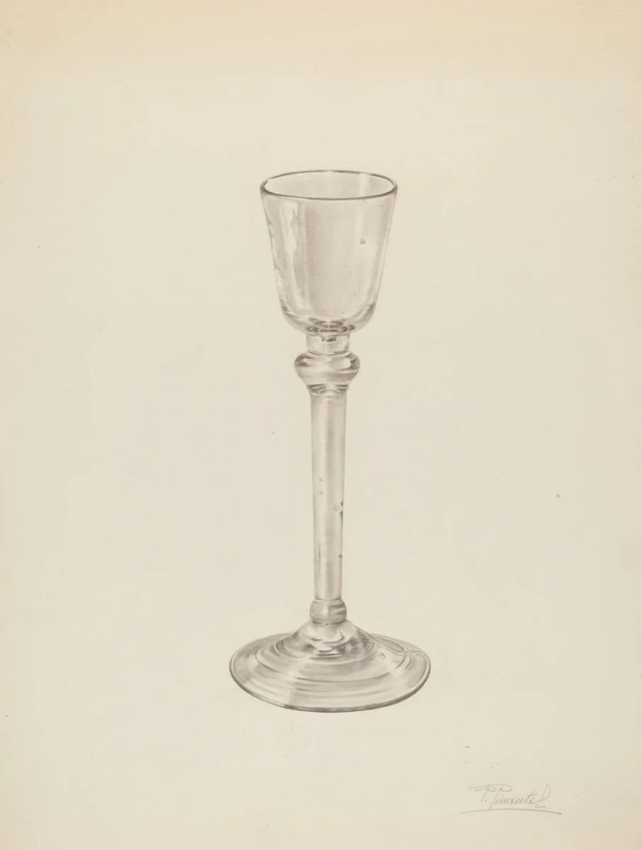 Wine Glass by Palmyra Pimentel, index of american design, 1939